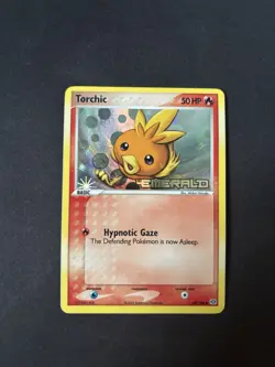 Torchic 69/106 Pokemon Card EX Emerald 2005 Reverse Holo Foil Stamped TCG MP - Image 1