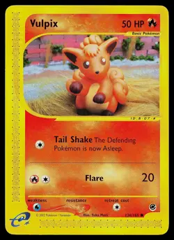 Pokemon Card - Vulpix Expedition Base Set 136/165 Common - Image 1