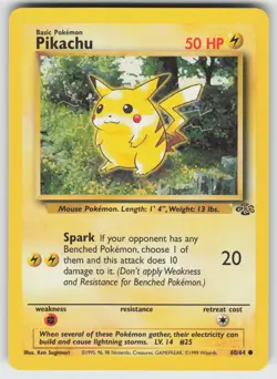 Pikachu Common Jungle 60/64 Pokemon - Image 1