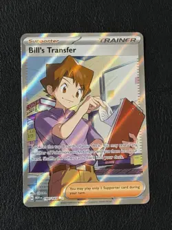 Pokemon TCG Bill's Transfer Scarlet & Violet Holo Ultra Rare Card 194/165 - Image 1