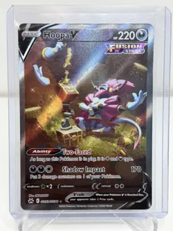 Pokemon Crown Zenith Galarian Gallery Hoopa v Ultra Rare Holo Card GG53/GG70 - Image 1