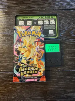 (HEAVY)🔥 22.82g Pokemon TCG Cards Ascended Heroes Booster Pack Factory Sealed ✅ - Image 1