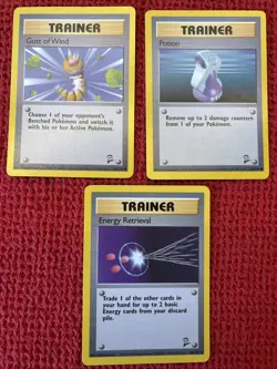 ❗Lot 1⃣4⃣: Pokemon Base Set 2 Lot - 3x Common Rare Cards Lot OLD Vintage! VLP - Image 1