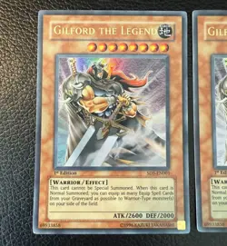 YUGIOH GILFORD THE LEGEND ULTRA RARE 1ST EDITION SD5-EN001 NM X2 - Image 2
