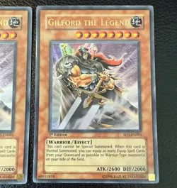 YUGIOH GILFORD THE LEGEND ULTRA RARE 1ST EDITION SD5-EN001 NM X2 - Image 3