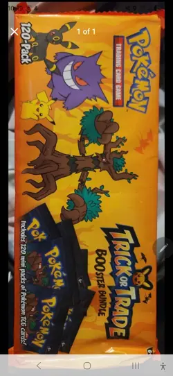 2024 Pokemon Halloween Trick or Trade Booster Bundle 120 Sealed Packs 360 Cards - Image 1