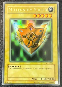 YUGIOH MILLENNIUM SHIELD ULTRA RARE MCDONALDS PROMO MP1-001 LP/NM - Image 1