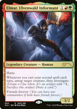 X 1 Elmar, Ulvenwald Informant NM-M 004 SLX MTG Magic The Gathering - Image 1