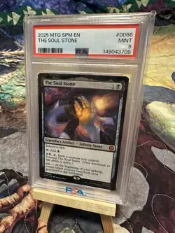 Magic MTG The Soul Stone Marvel's Spider-Man Regular Graded PSA 9 Mint Non Foil - Image 1
