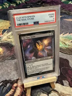 Magic MTG The Soul Stone Marvel's Spider-Man Regular Graded PSA 9 Mint Non Foil - Image 2