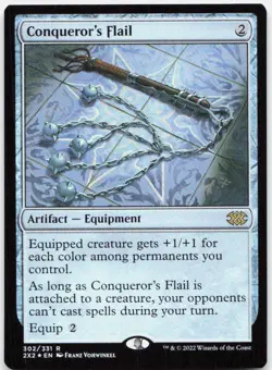 Conqueror's Flail *Foil* 2X2 302 NM-LP - Image 1