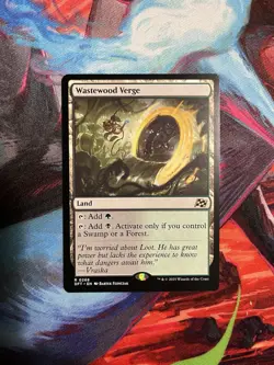 Wizards of the Coast MTG Wastewood Verge Aetherdrift Rare Land EN 0268 - Image 1