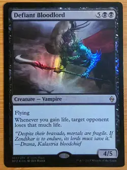 X 1 Defiant Bloodlord NM-M Battle For Zendikar 107 MTG Magic The Gathering - Image 2
