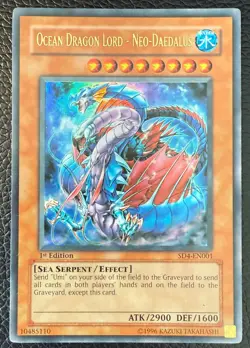 YUGIOH OCEAN DRAGON LORD NEO DAEDALUS ULTRA RARE 1ST EDITION VLP/NM - Image 1