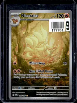 2023 Pokemon SV Obsidian Flames Ninetales Illustration Rare #199/197 - Image 1