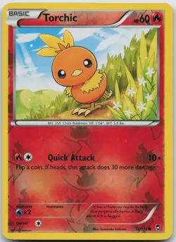 Torchic 12/111 Common Furious Fists Pokemon Reverse Holo LP/MP - Image 1