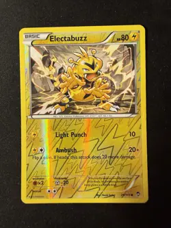 Pokemon TCG Electabuzz 29/111 XY - Furious Fists Reverse Holo - Image 1