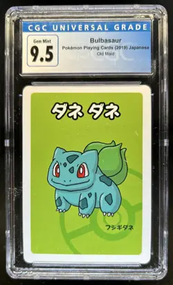 2019 Pokemon Playing Cards Japanese Bulbasaur Old Maid CGC 9.5 Gem Mint - Image 1