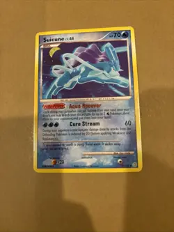 Suicune Rare Pokemon 19/132 D&P Secret Wonders Cracked Ice - Image 1