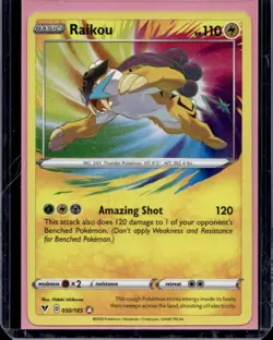 2020 Pokemon SWSH Vivid Voltage Raikou #050/185 - Image 1