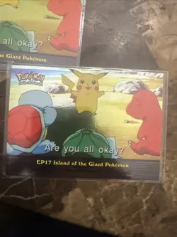 Topps Pokemon 2000 EP17 Island Of The Giant Pokemon Non+Foil “Are You All OkayU” - Image 2