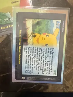 Topps Pokemon 2000 EP17 Island Of The Giant Pokemon Non+Foil “Are You All OkayU” - Image 3