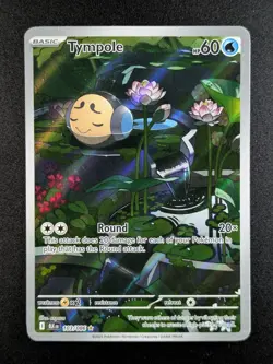 2025 Pokemon TYMPOLE #103/086 Black Bolt Illustration Rare English - Image 1