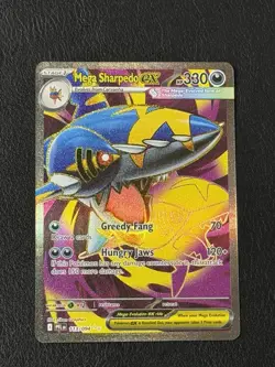 Mega Sharpedo ex Ultra Rare 113/094, Phantasmal Flames Full Art Holo Pokemon TCG - Image 1