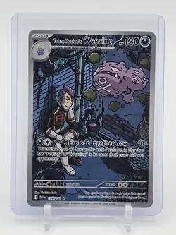 TEAM ROCKET'S WEEZING 2025 POKEMON DESTINED RIVALS 199 ILLUSTRATION RARE Q6011 - Image 1