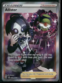 2022 Pokemon Silver Tempest Allister TG24/TG30 Full Art Trainer Gallery - Image 1