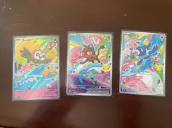 Pokemon 30th Anniversary Full Art Promo Set - Rowlet, Litten, Popplio - Image 1