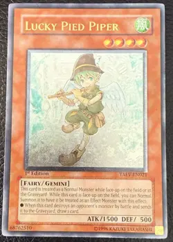 YUGIOH LUCKY PIED PIPER ULTIMATE RARE 1ST EDITION TAEV-EN021 NM - Image 1
