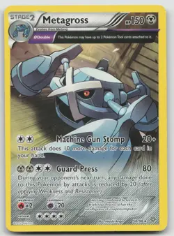 Metagross 50/98 Rare Ancient Origins Pokemon LP - Image 1