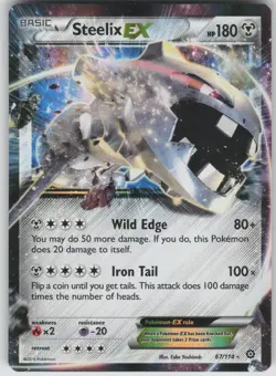 Pokemon TCG Steelix EX Ultra Rare XY - Steam Siege 67/114 - Image 1