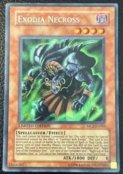 YUGIOH EXODIA NECROSS SECRET RARE LIMITED EDITION MC2-EN003 LP - Image 1
