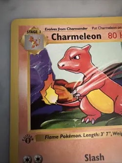 CHARMELEON 1ST EDITION SHADOWLESS Pokemon Non Holo Base Set 24/102 English WOTC - Image 2