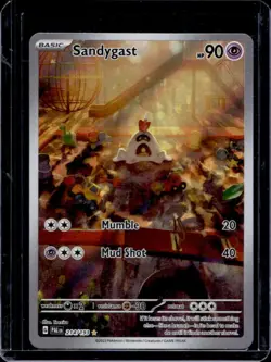 2023 Pokemon SV Paldea Evolved Sandygast Illustration Rare #214/193 - Image 1
