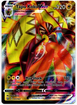Pokemon - Battle Styles Tapu Koko VMAX 051/163 NM - Image 1