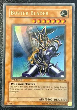YUGIOH BUSTER BLADER ULTRA RARE 1ST EDITION PSV-050 MP - Image 1