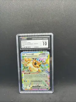 🔥CGC 10 Eevee ex 075/131 Prismatic Evolutions PRE Holo Rare POKEMON🔥 - Image 1
