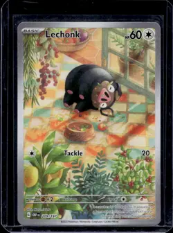 2023 Pokemon SV Obsidian Flames Lechonk Illustration Rare #209/197 - Image 1