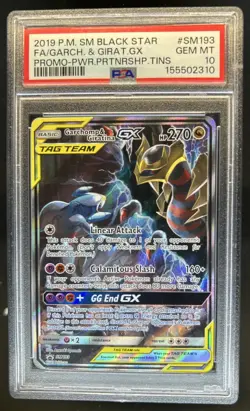 2019 Pokemon SM Black Star Promos Garchomp & Giratina #SM193 PSA 10 GEM MINT - Image 1