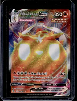 2021 Pokemon SWSH Fusion Strike Cinderace VMAX #045/264 - Image 1