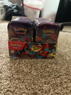 Pokemon TCG Mega Evolution - Mega Heroes Mini Tin - Display of 10 - Image 1