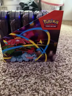Pokemon TCG Mega Evolution - Mega Heroes Mini Tin - Display of 10 - Image 3
