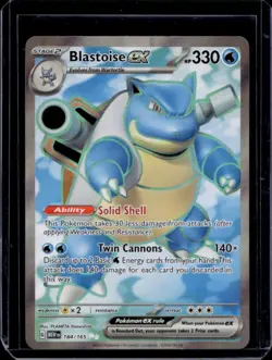 2023 Pokemon SV 151 Blastoise ex Ultra Rare #184/165 - Image 1