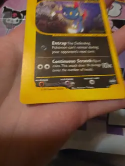 STAMPED-Pokemon Rocket's Sneasel Best of Game Winner Promo #5 2002 TCG - Image 2