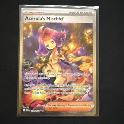 Pokemon TCG Acerola's Mischief 183/132 ME01 Full Art Holo SIR English - Image 1