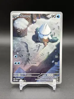 2025 Pokemon Mega Evolution Snover Full Art Illustration Rare #140/132 (B) - Image 1