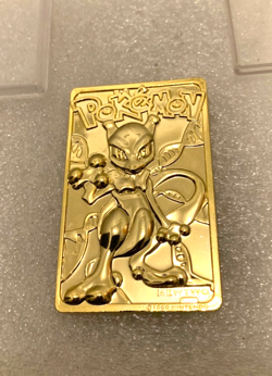 Perfect 1999 Pokemon "Mewtwo" 23 Karat Gold Plated Special Edition - Image 1